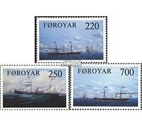 Danemark - Îles Féroé 79-81 (complète.Edition.) Neuf avec Gomme Originale ** MNH 1983 Bateaux à Vapeur (Timbres pour Les collectionneurs) Navigation/navires