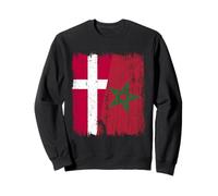 Danemark Maillot Demi-Drapeau du Maroc Patrimoine Danois Sweatshirt