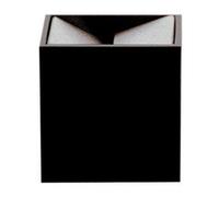 DANESE cendrier CUBO (noir 8x8x8 cm - aluminium anodisé/mélamine)