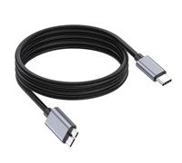 Danfetsoy Câble micro B vers USB C, câble micro B mâle vers type C mâle pour disque dur externe de type C pour contrôleur DJ, appareil photo, boîtier de disque dur, imprimante, scanner, tablette, etc