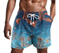Danfiki Homme Shorts de Bain Maillot de Bain Maillot Surf avec Poches Serrage Réglable Doublure étanche Séchage Rapide Eté Piscine Plage Pente