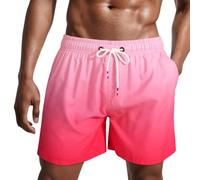 Danfiki Homme Shorts de Bain Maillot de Bain Maillot Surf avec Poches Serrage Réglable Doublure étanche Séchage Rapide Eté Piscine Plage Pente