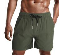 Danfiki Homme Shorts de Bain Maillot de Bain Maillot Surf avec Poches Serrage Réglable Doublure étanche Séchage Rapide Eté Piscine Plage Pente