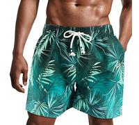 Danfiki Homme Shorts de Bain Maillot de Bain Maillot Surf avec Poches Serrage Réglable Doublure étanche Séchage Rapide Eté Piscine Plage Pente