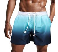 Danfiki Homme Shorts de Bain Maillot de Bain Maillot Surf avec Poches Serrage Réglable Doublure étanche Séchage Rapide Eté Piscine Plage Pente