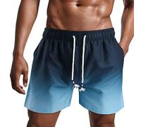 Danfiki Homme Shorts de Bain Maillot de Bain Maillot Surf avec Poches Serrage Réglable Doublure étanche Séchage Rapide Eté Piscine Plage Pente