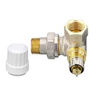 Danfoss Corps d'angle thermostatique RA-N — coude à gauche — 1/2" — 30, 58, 33