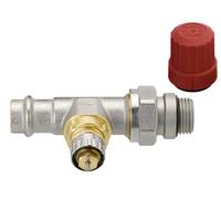 Danfoss Corps de vanne RA-N 15 Pressfit R 1/2, DG, Nickelé mat, 013G3238