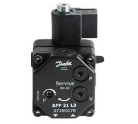 Danfoss Pompe DANFOSS BFP 21 L3 (071N0170) - Noir - Industriel - Pompe à fioul compacte avec régulateur de pression à membrane, cartouche filtrante et réglage de la pression en façade
