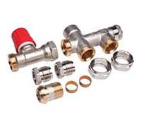 Danfoss RA-K combinaison de raccordement de radiateur 2 tuyaux 1/2"-3/4" 013G3342