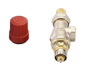 Danfoss RA-N vanne d'angle thermostatique nickel 013G0155