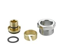 Danfoss raccord a compression 1/2 coude x 16mm alu pex chrome 013G4200