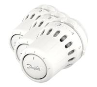 Danfoss React RA Click, Vanne thermostatique de radiateur avec Soufflet thermostatique rempli de Liquide et capteur intégré (Lot de 3)