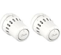 Danfoss React RA Click, Vanne thermostatique de radiateur avec Soufflet thermostatique rempli de Liquide et capteur intégré, 015G3098 (Lot de 2)
