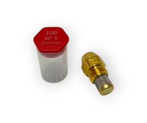 DANFOSS UGELLO BRUCIATORE GASOLIO 3.00 60 ° SERIE S INIETTORE 3,00