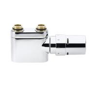 Danfoss VHX D Design jeu de raccordement inférieur 2 points avec élément de réglage RA X entraxe 50mm 1/2 bu bi droit chrome 013G4276