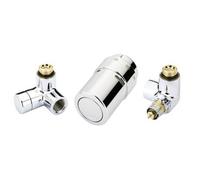 Danfoss X tra Collection Ensemble de design 1/2 droite chromé 013G4003