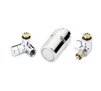 Ensemble de robinetterie design Danfoss chromé X-tra Collection - 013G40