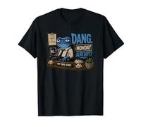 Dang Monday Already Frog avec Coffee Chaos Monday Frog T-Shirt