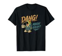 Dang Monday Already Frog avec Coffee Power Frog Meme T-Shirt