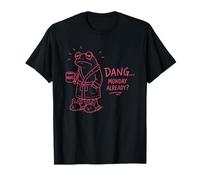 Dang Monday Already Frog with Coffee Depended Frog Humour T-Shirt