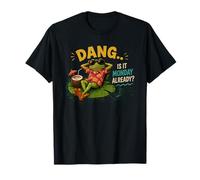 Dang Monday Already Frog with Coffee Drôle Amphibian Morning T-Shirt