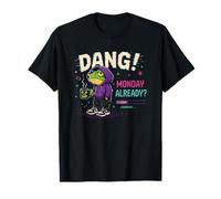 Dang Monday Already Frog with Coffee Idée de mème de Grenouille Tendance T-Shirt