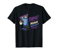 Dang Monday Already Frog with Coffee Insolite Frog Coffee T-Shirt
