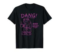 Dang Monday Already Frog with Coffee Relatable Life Frog T-Shirt
