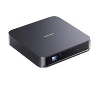 Dangbei Atom Mini Videoprojecteur,1200 lumens ISO 1080p, HDR10, HLG, Dolby Audio, Commande vocale Google Assistant, 3D, Seulement 2,82 Livres, autofocus (Grey)