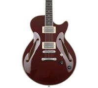 D'Angelico Excel SS Tour Solid Wine guitare hollow body avec housse