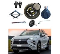 D'ANGELO 1988 Kit de roue d'escorte 18"" compatible avec Mitsubishi Eclipse Cross avec Cric, Clé, Vis, Gants et Sac, R613F