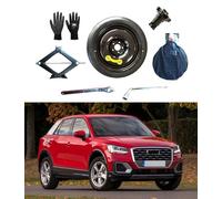 D'ANGELO 1988 Kit Roue de secours 19" compatible avec A u d i Q2 avec Cric, Clé, Vis, Gants et Sac