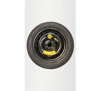 D'ANGELO 1988 Roue de secours 16" compatible avec Renault Clio 125/70R16 (DOT 2024) en Acier allie Noir pour Voiture