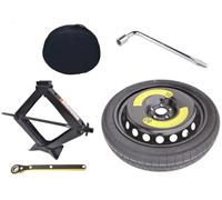 D'ANGELO Roue de secours galette 16" compatible avec VOLKSWAGEN GOLF 5, 6, 7, 8,(NO GT) CADDY, pour @udi a3, pour SEAT LEON avec cric, cle, sac