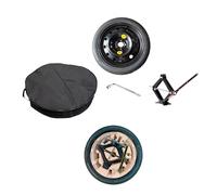 D'ANGELO Roue de secours galette 17" compatible avec MG ZS, pour SEAT ARONA, IBIZA, pour SKODA SCALA, KAMIQ, FABIA, pour A u d i A1, pour VW POLO, T-CROSS avec cric, cle, sac