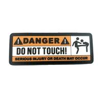 Danger Do Not Touch Airsoft PVC Moral Cosplay équipe Patch (Orange)