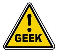 Danger geek (5x4.5cm) - Sticker/autocollant G