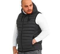 danger, Gilet matelassé pour Homme Grande Taille, Gilet léger pour Homme, Gilet de Golf Respirant avec Capuche, Veste sans Manches, Chasse, randonnée, 3XL-7XL | Anthracite - 5XL
