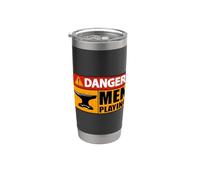 Danger Hommes Jouant Forger Forger Forger Forge Forge Forge Gobelet isotherme en acier inoxydable double paroi