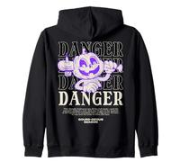 Danger Jack-O-Lantern Gourde rétro pour Halloween Sweat à Capuche