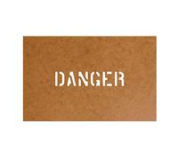 Danger Pochoir Stencil ölkarton Bundeswehr Militaire US Army compatible avec VW Iltis Faun kraki 640 pour laquage (2,5 x 12 cm) - ölkarton lackiersc hablone # 15140