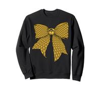 Danger Zone Ruban d'avertissement Motif Fille Coquette Bow Sweatshirt
