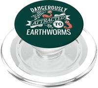 Dangereusement attiré par Les vers de Terre Funny Worm Farming PopSockets PopGrip pour MagSafe