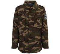 Dangerous DNGRS Veste d’hiver 'Peter' kaki / olive / vert foncé / noir, Taille S