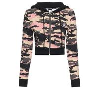 Dangerous DNGRS Veste de survêtement 'Obscure' beige / rose / noir / blanc, Taille L
