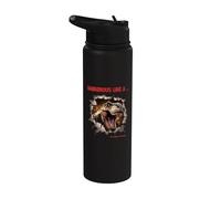 Dangerous like a Raptor dangereux comme un dinosaure T-Rex Stainless Steel Insulated Water Bottle