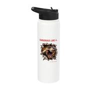 Dangerous like a Raptor dangereux comme un dinosaure T-Rex Stainless Steel Insulated Water Bottle