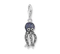 Dangle Charm Pendant, Blue Octopus Charm Pendant 925 Sterling Silver Pendant Europe Style Club Bijoux Océan Cadeau for Femmes Hommes Filles (Color : Lobster Clasp)