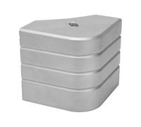 d'angle en aluminium pour ponton | Butées rondes à 90 degrés, utilisation intensive, utilisation commerciale, clôtures, lits superposés, camping, pêche, RV, mer